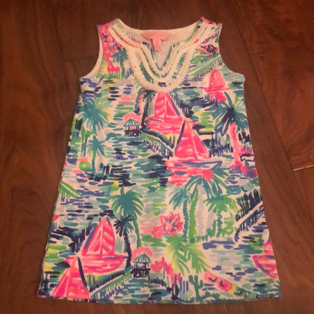 Lily pullizter girls mini Harper shift dress